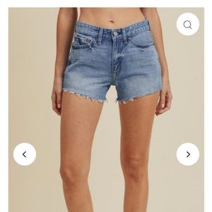 JBD by Just Black Denim vintage wash cut off denim shorts, size M